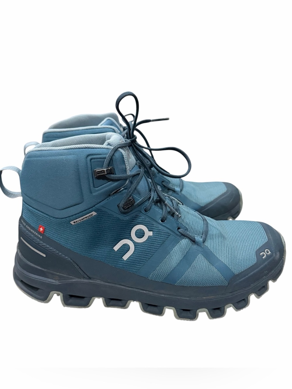 On Cloudrock Swiss Engineering Waterproof Running Shoes Blue Women’s 9.5